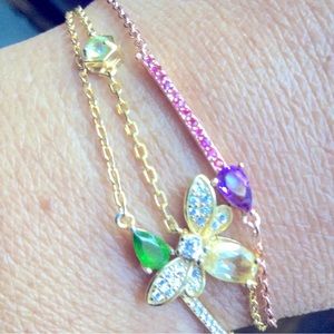 Genuine Gems Amethyst 925 Rose Gold Over Sterling Silver